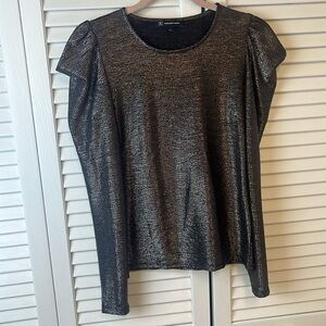 Black and silver fancy top